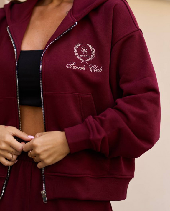 94 Спортивний костюм з трьохнитки з капюшоном та вишивкою